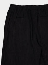 120% Lino Black Casual-Fit Viscose Trousers