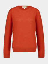 120% Lino Tangerine Wool Crew-Neck Jumper