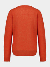 120% Lino Tangerine Wool Crew-Neck Jumper