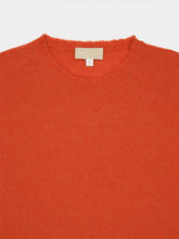 120% Lino Tangerine Wool Crew-Neck Jumper