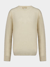 120% Lino Natural Wool Crew-Neck Jumper