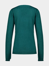 120% Lino Forest Fade Wool V-Neck Jumper