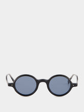 Eyevan Black 347E Round Acetate Sunglasses