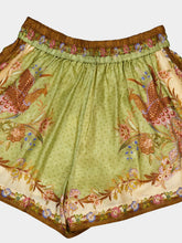 Zimmermann Khaki Scarf Floral Indra Shorts
