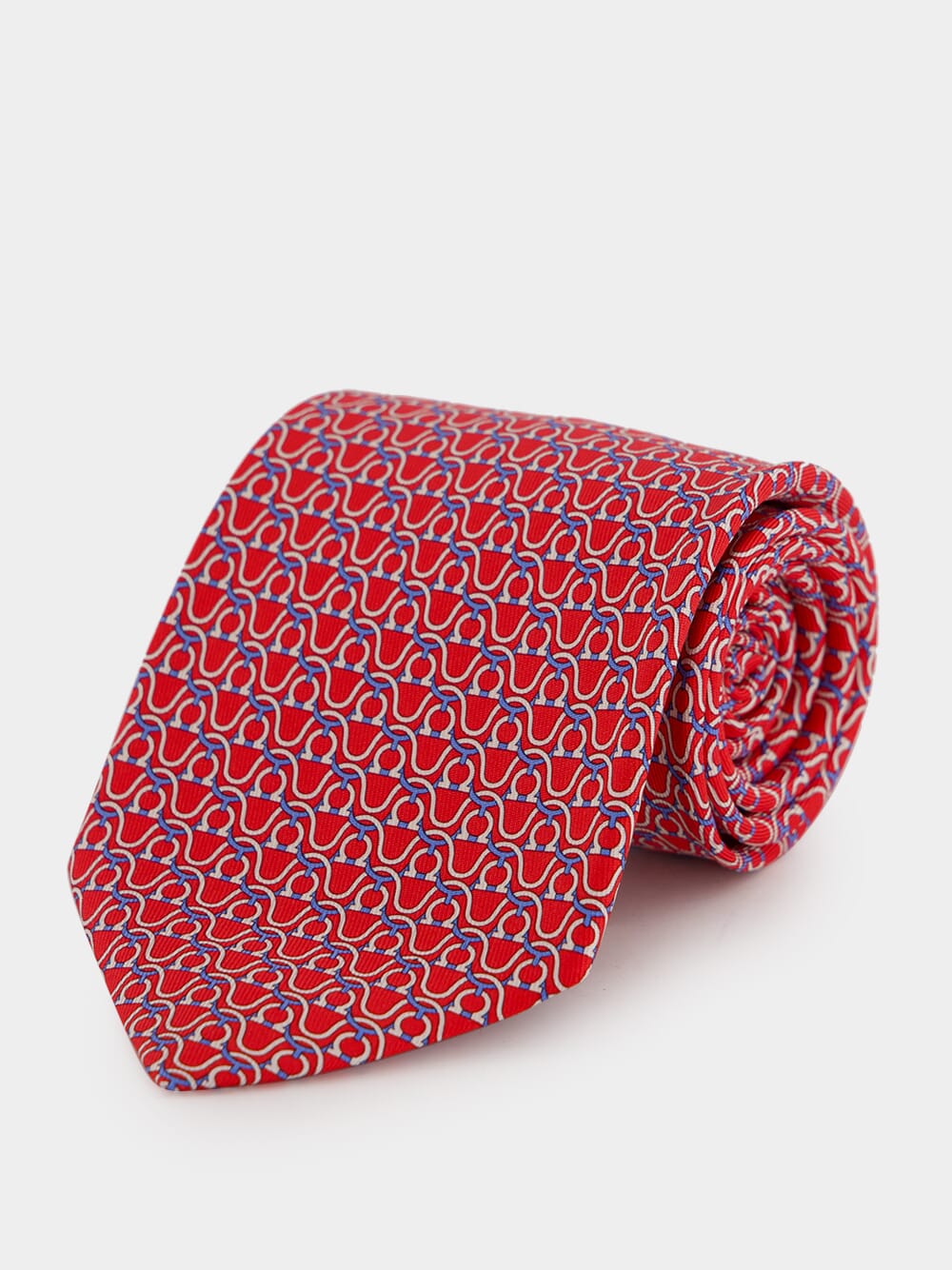 Red Rayon Silk Tie