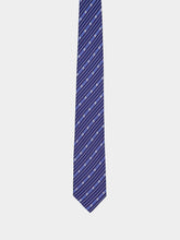 Ferragamo Blue Treccia Silk Tie