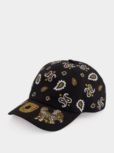 Ferragamo Jet Stream Arabesque Print Cotton Cap