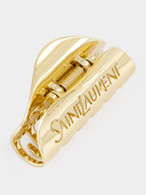 Saint Laurent Gold Saint Laurent Half-Moon Claw Clip