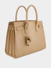 Saint Laurent Sac de Jour Baby in Smooth Leather in Dark Beige