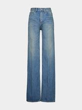 Saint Laurent Yves Flared Jeans in Midi Blue Denim