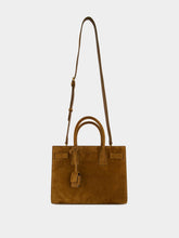 Saint Laurent Sac de Jour Baby in Suede in Caramel Cognac