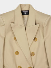 Balmain Sable 6-Button Cotton Blazer