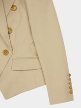 Balmain Sable 6-Button Cotton Blazer