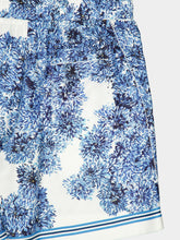 Givenchy Blue Silk Bermuda Shorts with Pompom Print