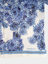 Givenchy Blue Silk Shirt with Pompom Print