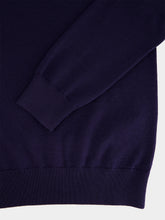 Givenchy Night Blue Merino Wool Crewneck Sweater