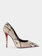 Christian Louboutin Python Leather Miss Z 100 Pumps