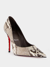 Christian Louboutin Python Leather Miss Z 100 Pumps