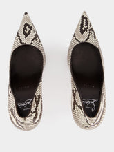 Christian Louboutin Python Leather Miss Z 100 Pumps