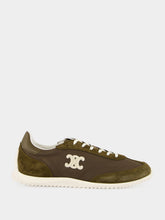 Celine SNEAKERS L-TOP LACE-UP RACER TRIOMPHE NYLON SUEDE