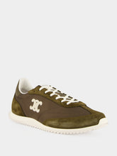 Celine SNEAKERS L-TOP LACE-UP RACER TRIOMPHE NYLON SUEDE