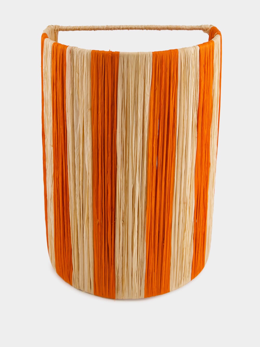 Large Orange Striped Wall Sconce