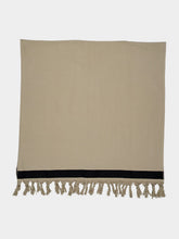 Haomy Taupe Copacabana Cotton Beach Towel