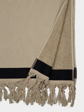 Haomy Taupe Copacabana Cotton Beach Towel