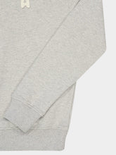Ami Paris Ash Grey Cotton Knitted Ami De Coeur Sweatshirt