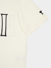 Ami Paris White Cotton AMI Paris Print T-Shirt