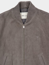 Ami Paris Carbon Goat Leather Ami de Coeur Zipped Jacket