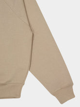 Ami Paris Taupe Beige Cotton Embossed Ami de Coeur Sweatshirt