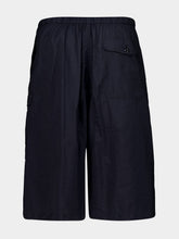 Lemaire Squid Ink Washed Technical Cotton Cargo Shorts