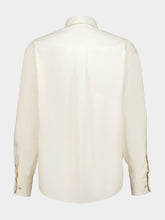 Lemaire Light Cream Washed Cotton Silk Regular Shirt