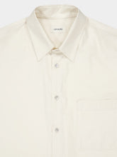 Lemaire Light Cream Washed Cotton Silk Regular Shirt