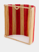 Fantasia Arte Small Red Striped Wall Sconce