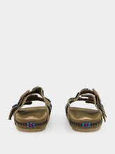 Baziszt Khaki Sambla Suede Sandals