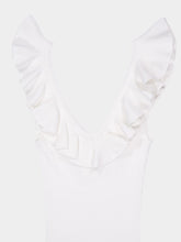 Zimmermann Parchment Awaken Frill Knit Tank Top
