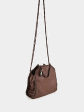 Stella McCartney Mahogany Falabella Tiny Enamel Tote Bag