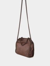 Stella McCartney Mahogany Falabella Tiny Enamel Tote Bag