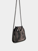 Dark Grey Metallic Falabella Tiny Tote Bag | PDP - Fashion Clinic
