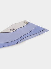 Pucci Pale Blue Silk Hair Tie with Foulard