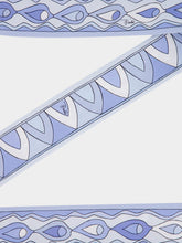 Pucci Pale Blue Mixed Print Silk Twill Bandeau Scarf