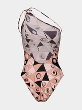Pucci Nude Occhi Print One-Shoulder Swimsuit