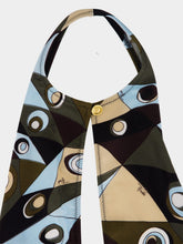 Pucci Khaki and Blue Occhi Print Swimsuit