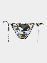 Pucci Khaki and Blue Occhi Print Bikini Bottom