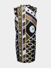 Pucci Khaki and Blue Vivara Silk Mini Dress