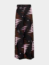 Pucci Khaki and Pink Valdimontone Silk Pants