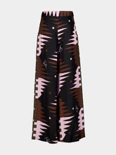 Pucci Khaki and Pink Valdimontone Silk Pants