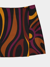 Pucci Bordeaux and Gold Marmo Print Silk Skirt